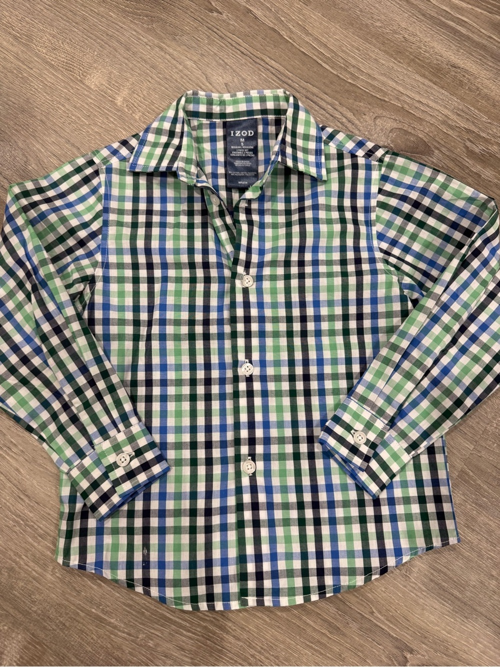 Izod Plaid Button-Down Shirt
